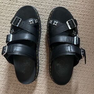 Dr. Martens Black Platform Sandals US 8